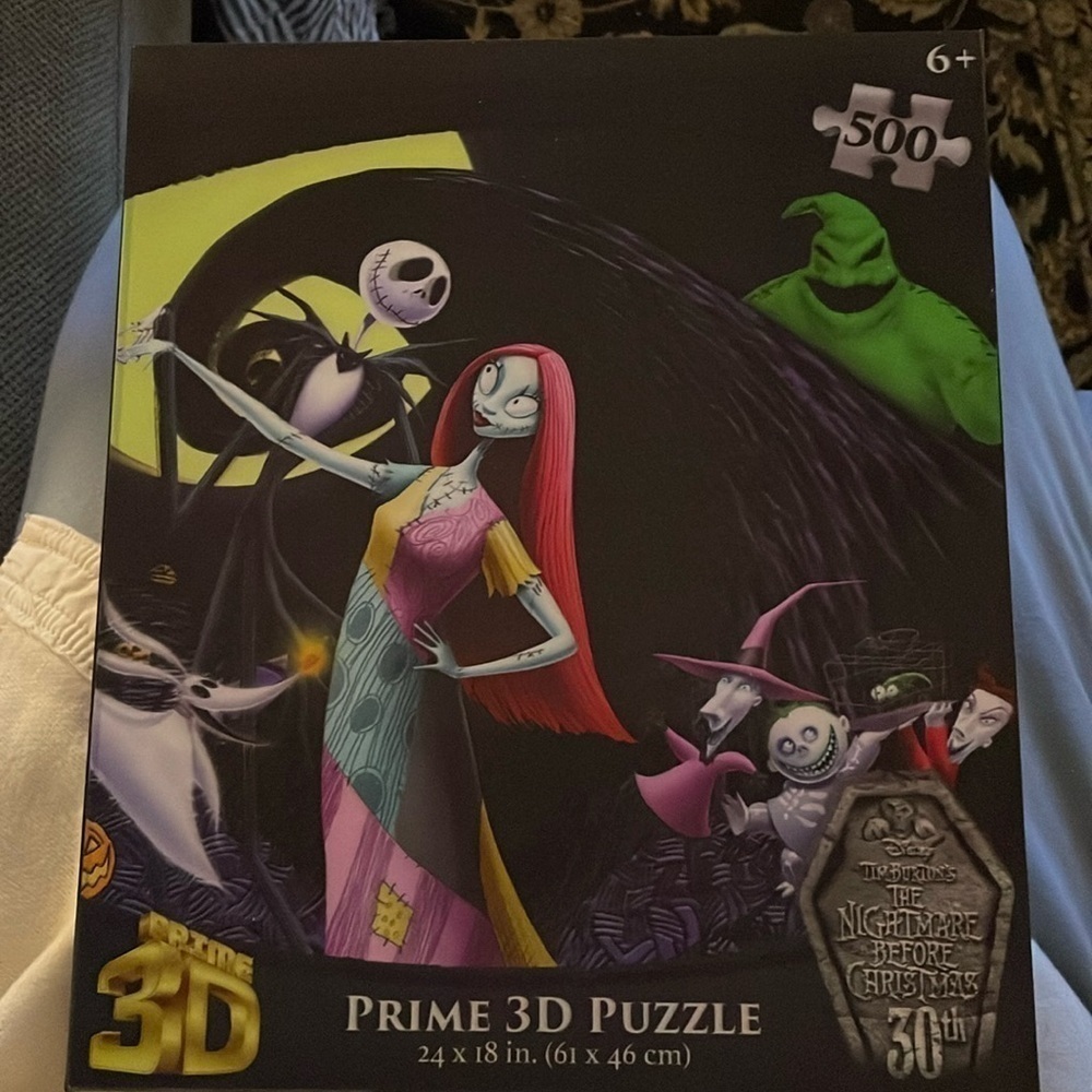 Nightmare Before Christmas Prime 3D Puzzle 500 Pc Unopened New